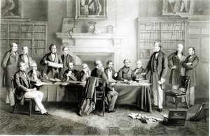 The Cabinet of Lord Derby of 1867 by Henry Gales